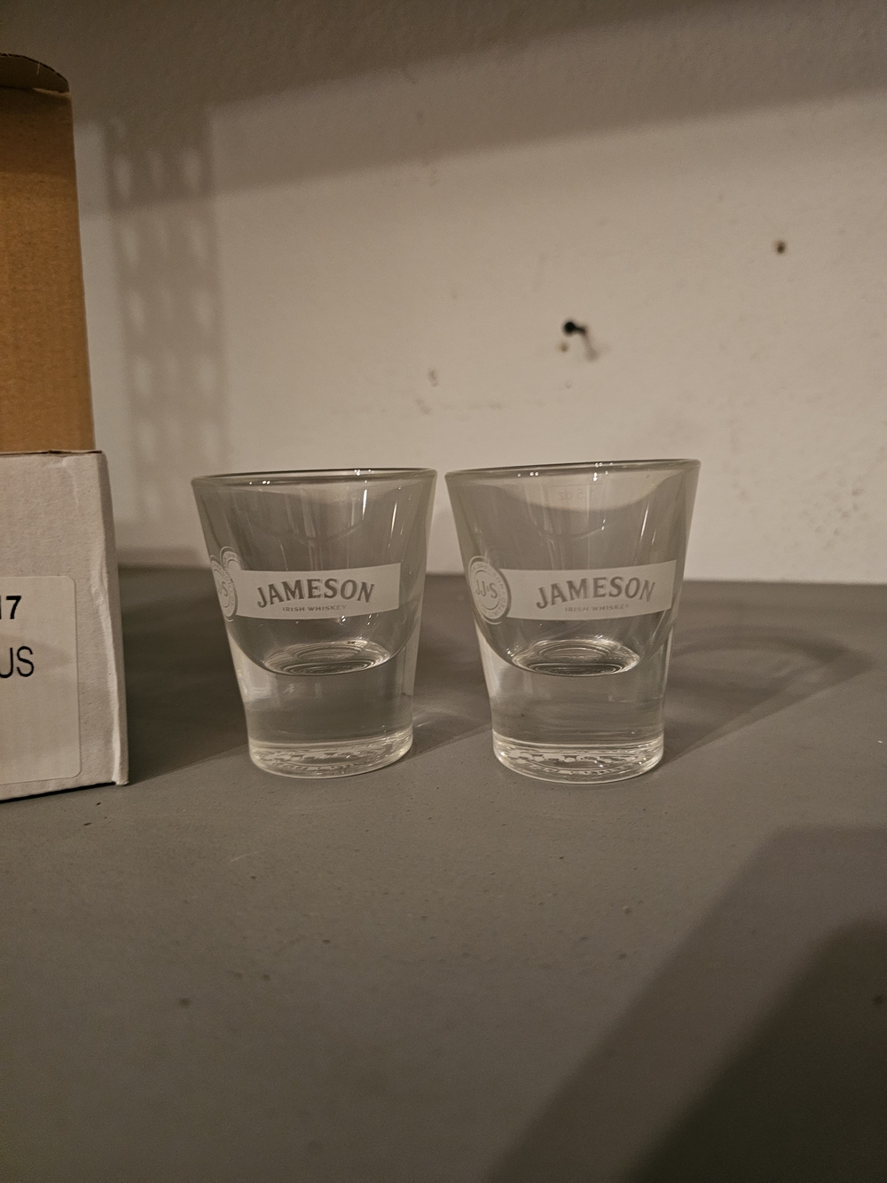 Clear Glass Shot Glasses - Set of 2